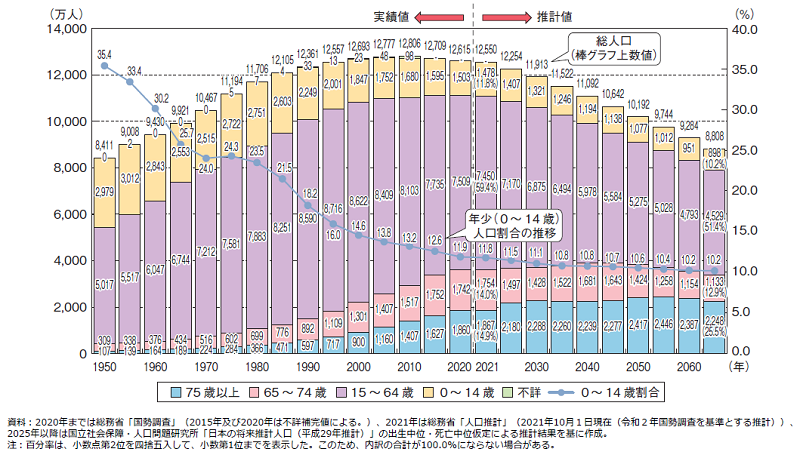 日本の人口構造（内閣府）