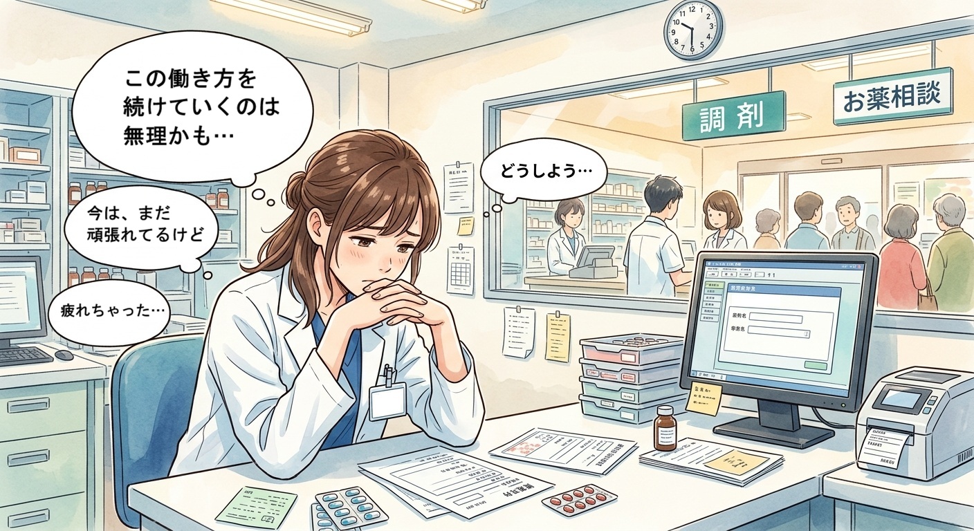 【薬剤師】「この働き方を続けるのはしんどい…(無理かも…)」心を守る選択肢の作り方