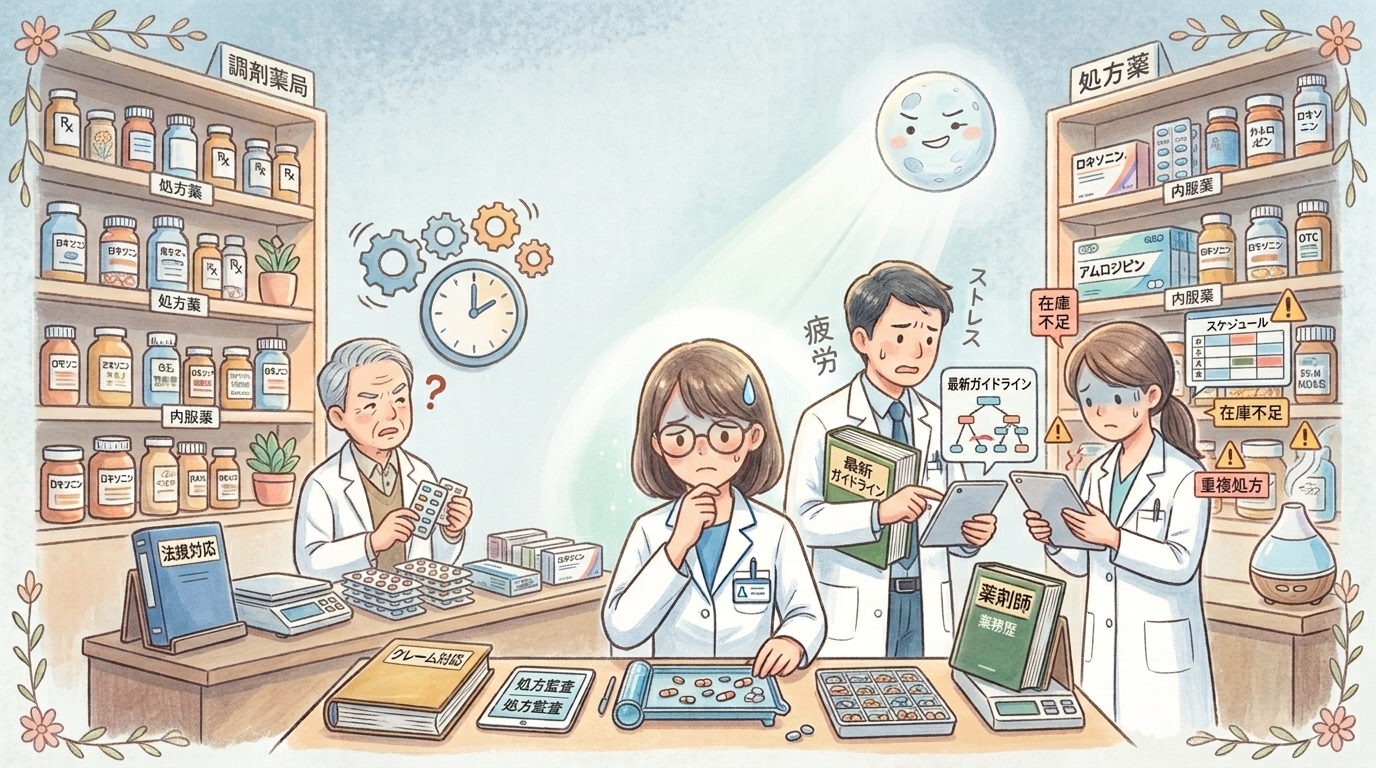 薬剤師の職場のストレス原因トップ10
