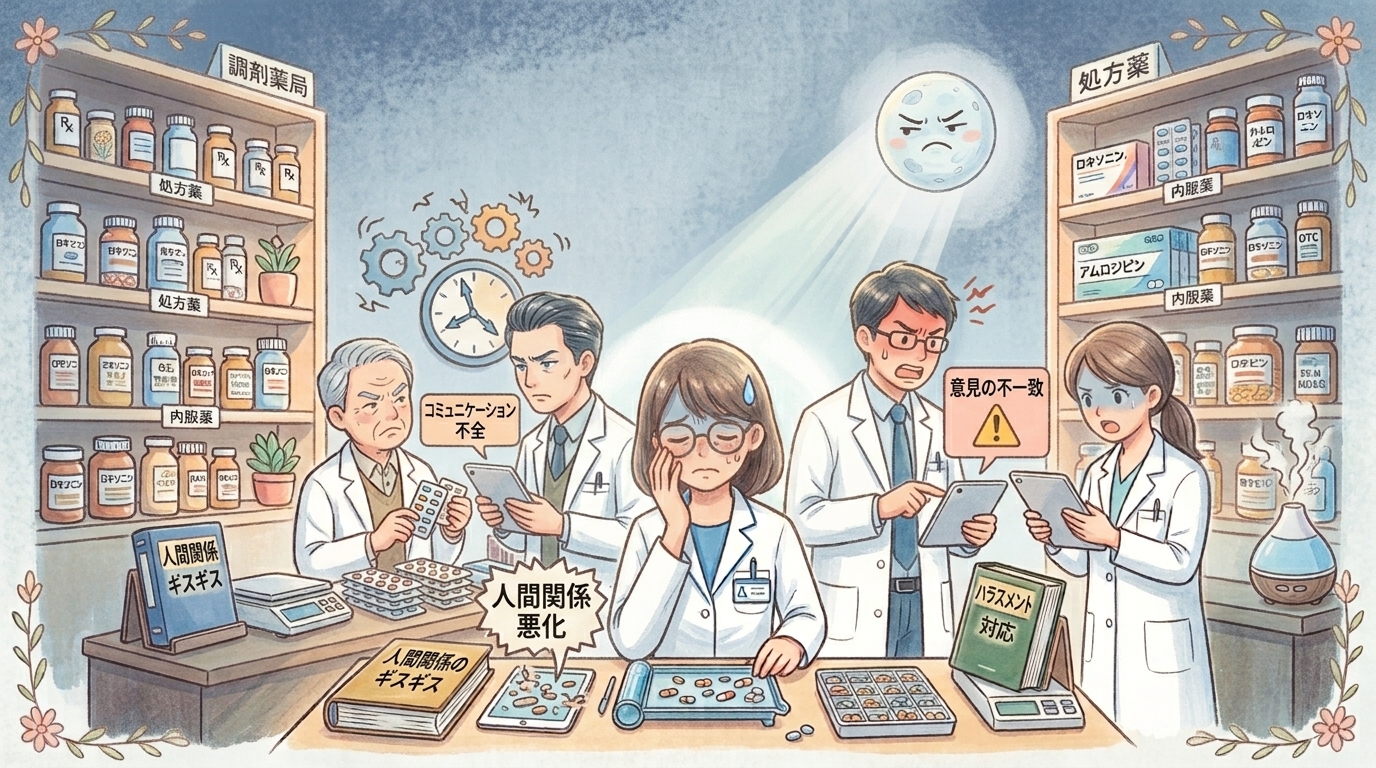 薬剤師における職場の人間関係のギスギス